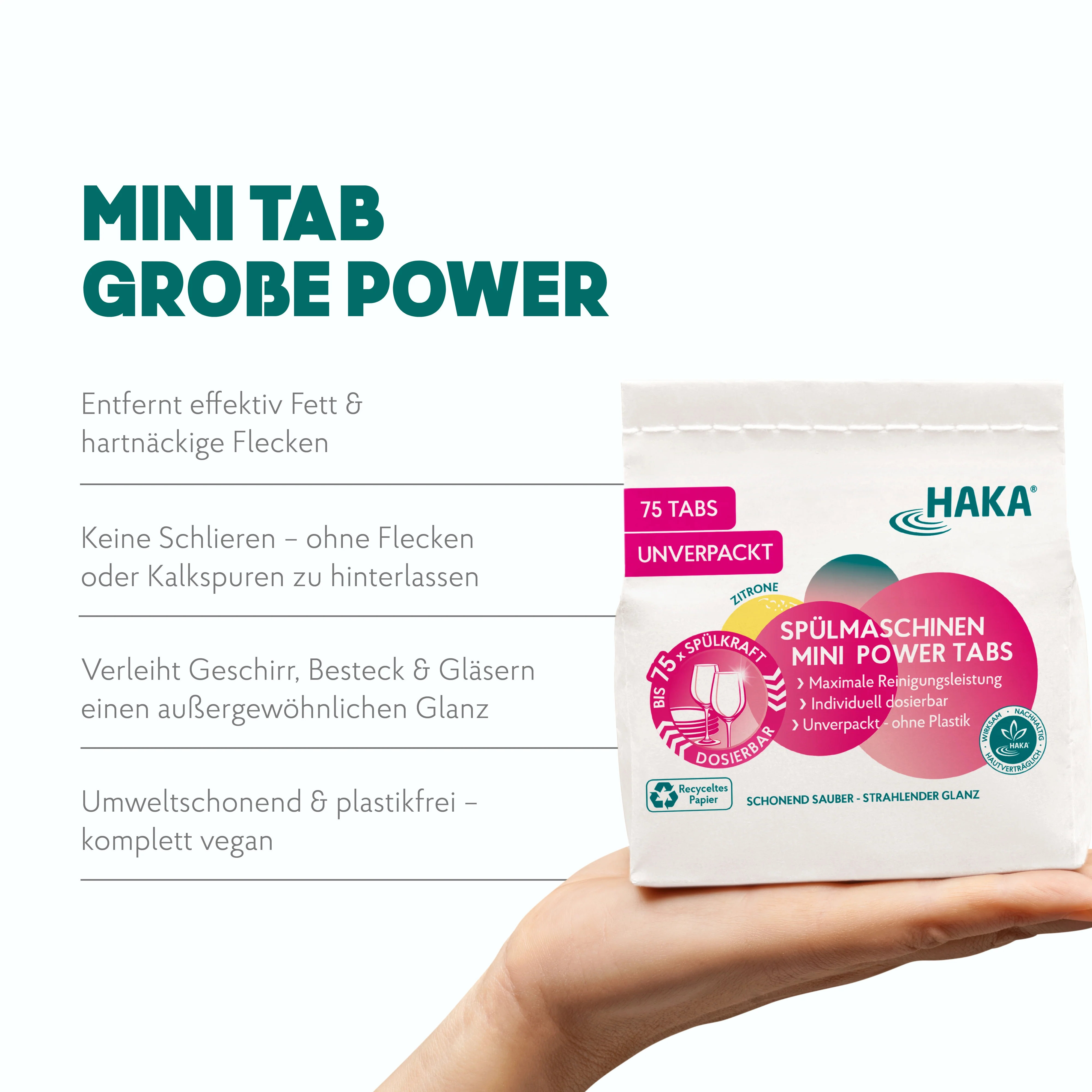 Spülmaschinen Mini Power Tabs 75 Stk. - Image 3
